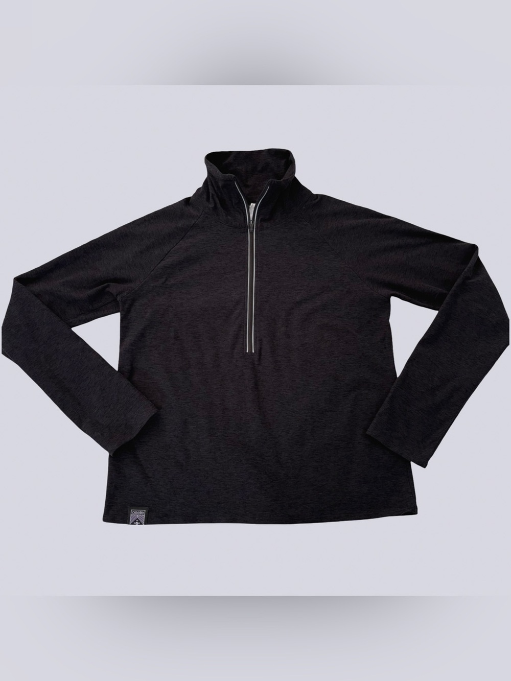 Oiselle Zip Pullover Run Top High Neck Long Sleeve